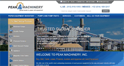 Desktop Screenshot of peakmachinery.com