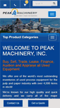 Mobile Screenshot of peakmachinery.com