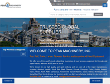 Tablet Screenshot of peakmachinery.com
